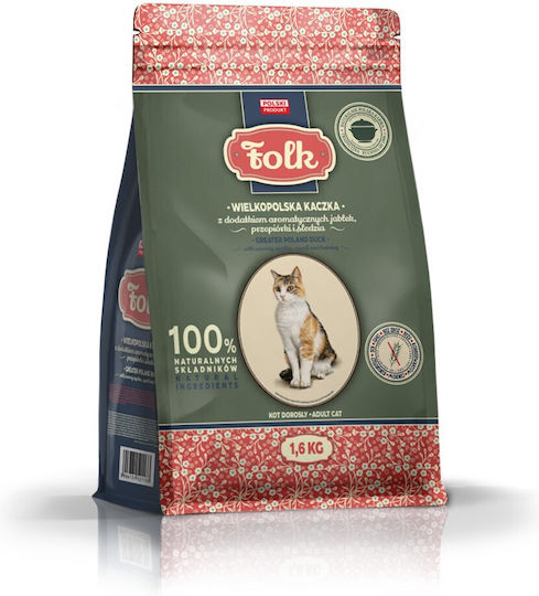 Ξηρά Τροφή Γάτας με Πάπια / Ορτύκι / Ρέγγα 1.6kg