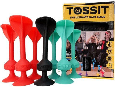 Dart Game Silicone Suction Cups Tossit Starter Set – Red Green