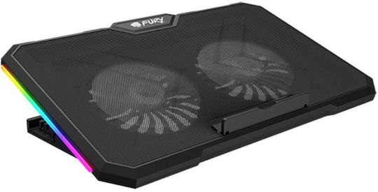 Fury Gunbai G3 Cooling Pad για Laptop έως 17.3" με 2 Ανεμιστήρες και Φωτισμό