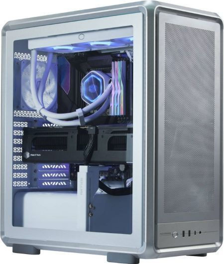 CoolerMaster MasterFrame 500 Mesh Gaming Midi Tower Κουτί Υπολογιστή με ARGB Φωτισμό Ασημί