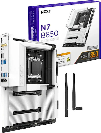 NZXT N7 B850 Wi-Fi Motherboard ATX με AMD AM5 Socket N7-B85XT-W1