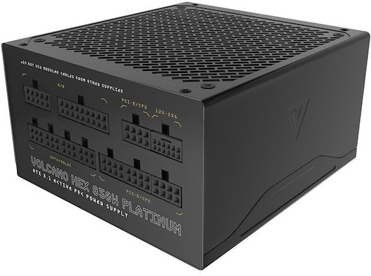 Modecom Volcano Hex 850W Μαύρο Τροφοδοτικό Υπολογιστή Full Modular 80 Plus Platinum