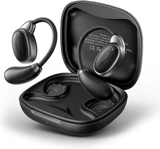 Vention OpenBeat 013 Open Ear Bluetooth Handsfree Ακουστικά με Αντοχή στον Ιδρώτα και Θήκη Φόρτισης Μαύρα