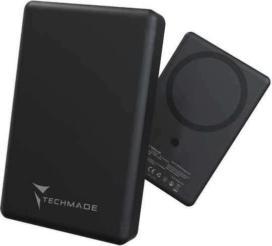 Techmade Power Bank 10000mAh 22.5W με 2 Θύρες USB-A Μαύρο