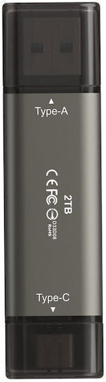 TeamGroup Max 2TB USB 3.2 SSD Stick Μαύρο