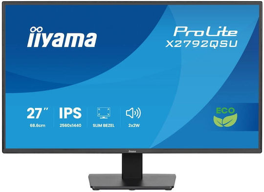 Iiyama ProLite X2792QSU-B1 IPS Monitor 27" QHD 2560x1440 με Χρόνο Απόκρισης 3ms GTG