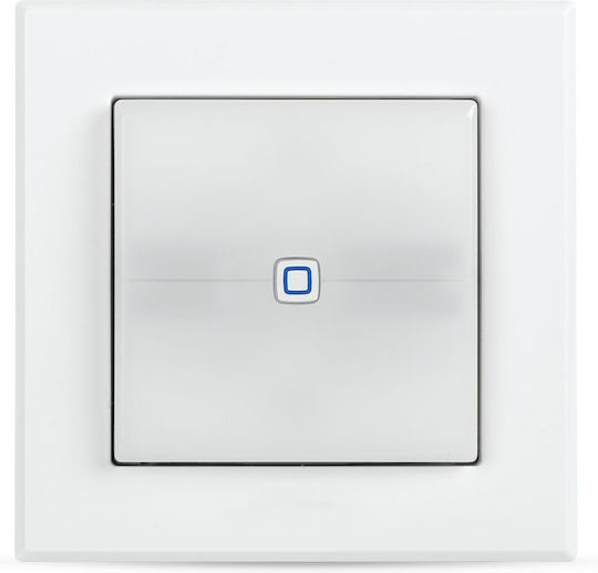 HomeMatic IP Switch brand switch Χωνευτός Διακόπτης Τοίχου Διπλός με Πλαίσιο Λευκός 152020A0