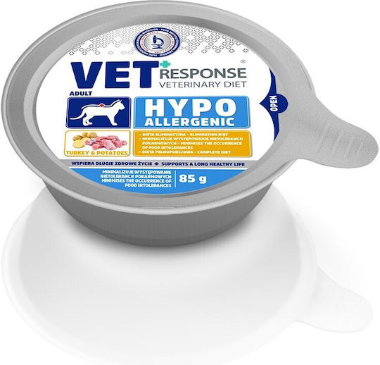 Vet Response Υγρή Τροφή για Γάτες σε Ταψάκι με Γαλοπούλα χωρίς Σιτηρά 85gr VETVREKSK0013