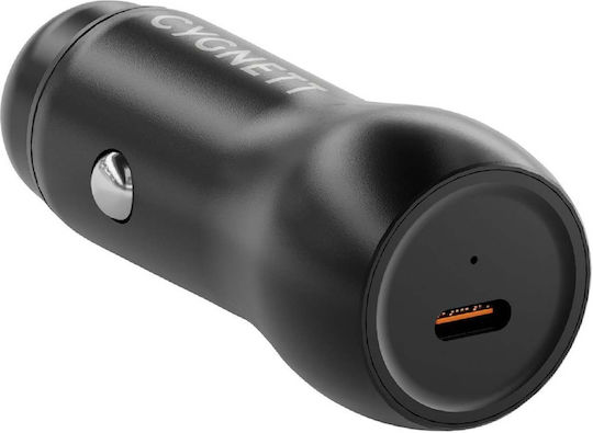 Cygnett 30w Usb-c Car Charger Power Delivery Black