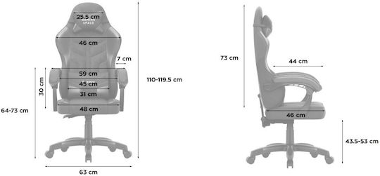 Huzaro Force 2.7 Υφασμάτινη Καρέκλα Gaming Μαύρη
