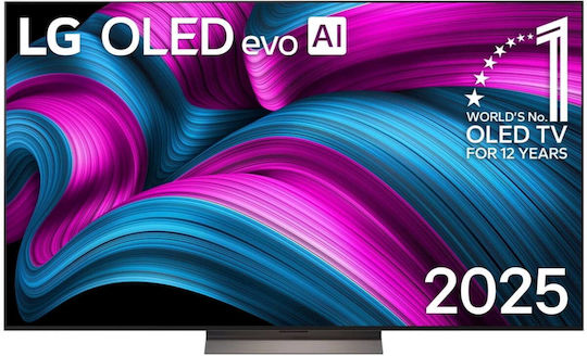 LG Smart Τηλεόραση 48" 4K UHD OLED Evo AI C5 HDR (2025) OLED48C5ELB.AEUD