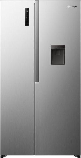 Gorenje Ψυγείο Ντουλάπα 541lt NoFrost Υ178.6xΠ91.1xΒ61.5εκ. Γκρι NRS917E41XWD
