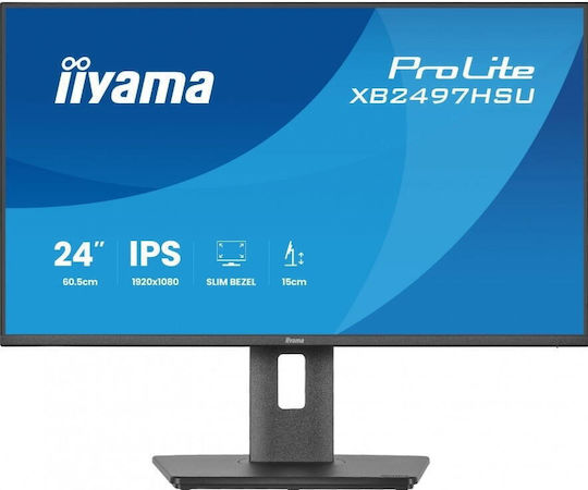 Iiyama ProLite XB2497HSU-B1 IPS Monitor 23.8" FHD 1920x1080 με Χρόνο Απόκρισης 4ms GTG