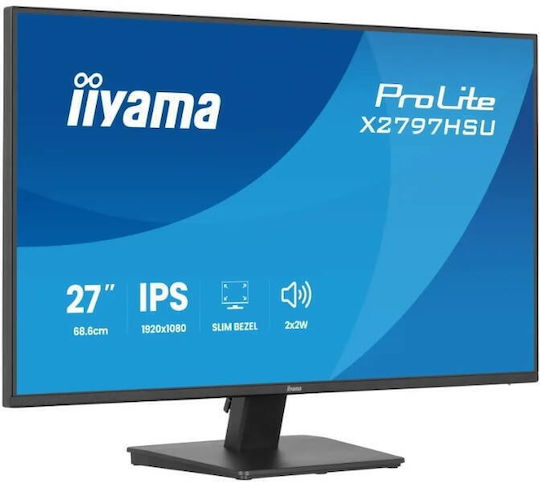 Iiyama ProLite X2797HSU-B1 IPS Monitor 27" FHD 1920x1080 με Χρόνο Απόκρισης 4ms GTG