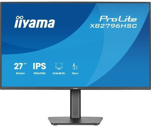 Iiyama ProLite XB2796HSC-B1 IPS Monitor 27" FHD 1920x1080 144Hz με Χρόνο Απόκρισης 3ms GTG