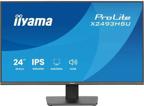 Iiyama ProLite XU2493HSU-B1 IPS Monitor 23.8" FHD 1920x1080 με Χρόνο Απόκρισης 4ms GTG