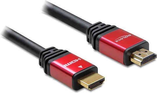 DeLock 84335 HDMI 1.3 Cable HDMI male - HDMI male 5m Μαύρο 84335