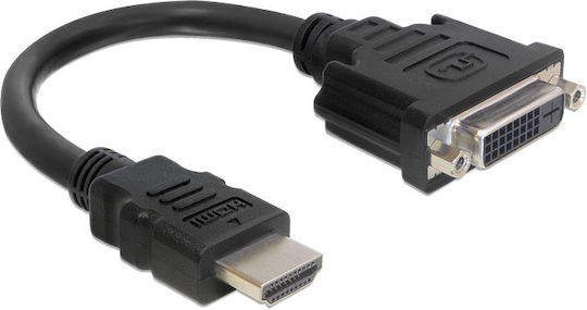 DeLock Μετατροπέας HDMI male σε DVI-D female 1τμχ 65327