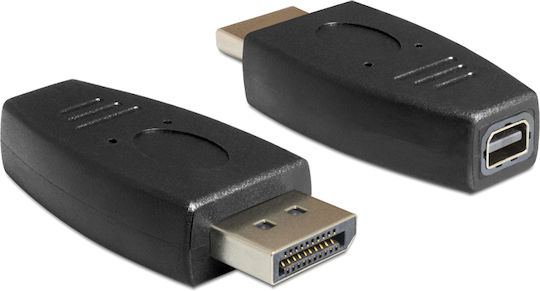 DeLock Μετατροπέας DisplayPort male σε mini DisplayPort female 1τμχ 65237