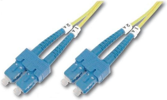 Digitus Καλώδιο Οπτικής Ίνας SC-SC 1m Κίτρινο 1τμχ DK-2922-01