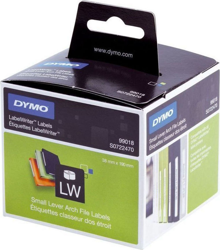 Dymo 99018 S0722470 110 Αυτοκόλλητες Ετικέτες σε Ρολό για Εκτυπωτή Ετικετών 190x38mm