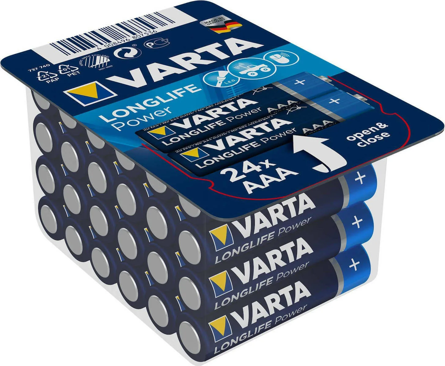 20201007141138_varta_longlife_power_aaa_24tmch Varta LongLife Power Αλκαλικές Μπαταρίες AAA 1.5V 24τμχ - Image 1