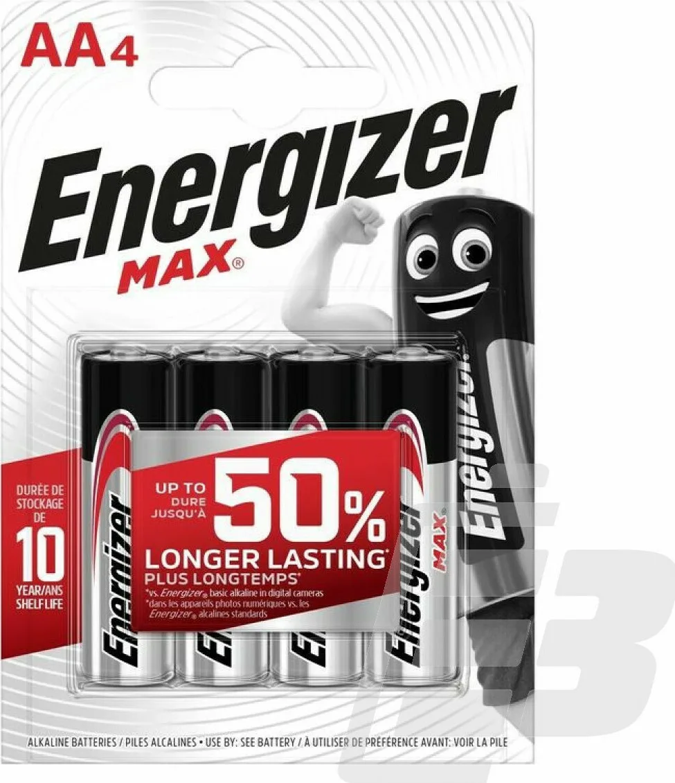 20211122150159_energizer_max_alkalikes_mpataries_aa_1_5v_4tmch Energizer Max Αλκαλικές Μπαταρίες AA 1.5V 4τμχ F016428 - Image 1