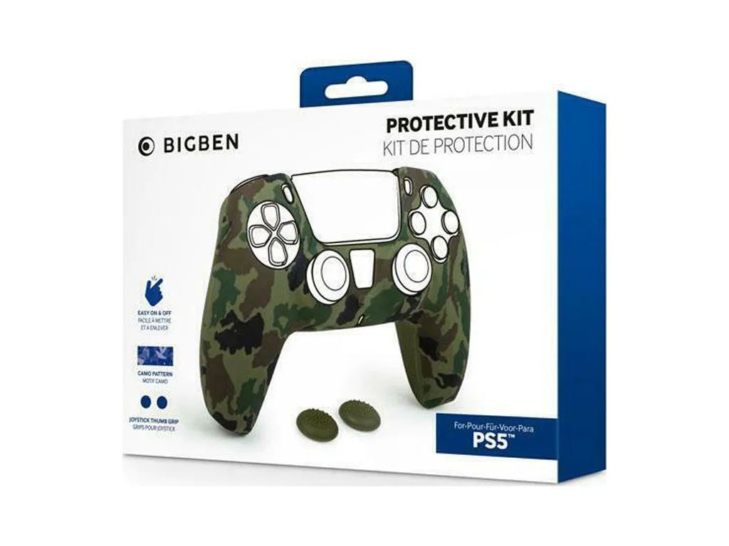 20220303112713_490882b0 Nacon Protective Kit Θήκη Σιλικόνης για Χειριστήριο PS5 Πράσινη DGA.PS5.00029 - Image 1
