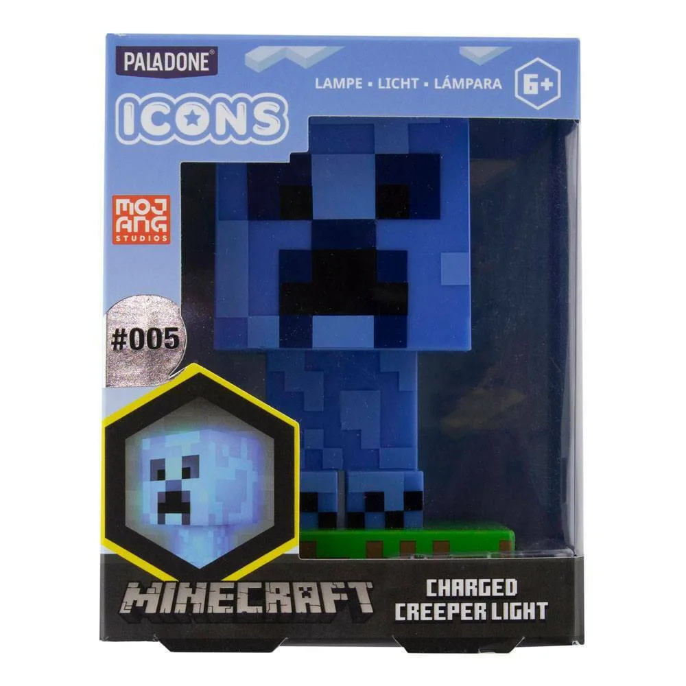20220720112625_paladone_paidiko_diakosmitiko_fotistiko_minecraft_creeper_pp8004mcf Paladone Παιδικό Διακοσμητικό Φωτιστικό Minecraft Creeper Μπλε 11εκ. PP8004MCF - Image 1