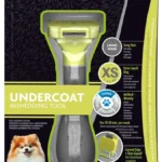 FURminator Undercoat Tool Χτένα XSmall για Μακρύτριχους Σκύλους με Ξυράφι για Απομάκρυνση Τριχών Μαύρο DLZFUMSIG0022