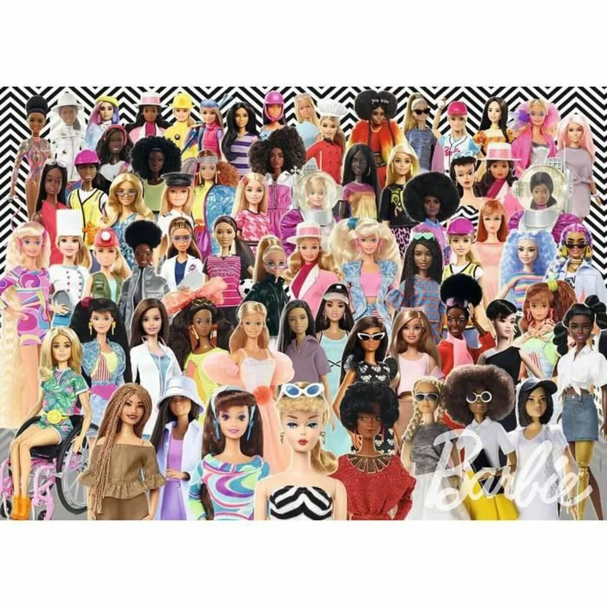 20240116160043_7fe27495 Challenge Barbie Puzzle 2D 1000pcs S7189078 - Image 1