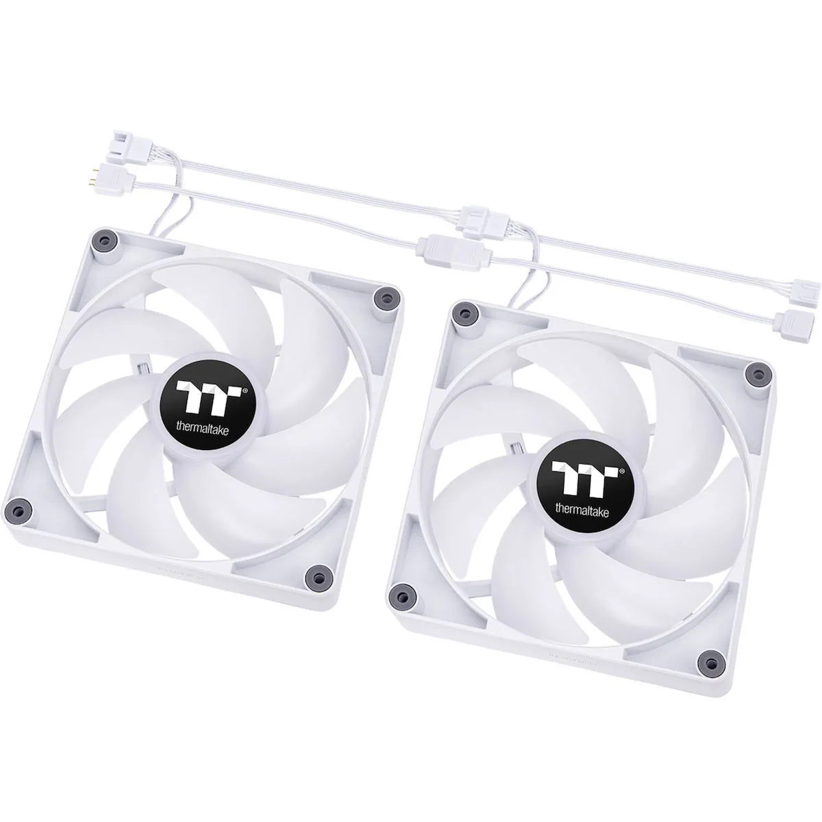20240808162950_thermaltake_ct120_case_fan_me_argb_fotismo_kai_syndesi_3_pin_4_pin_pwm_2tmch_leyko Thermaltake CT120 Case Fan με ARGB Φωτισμό και Σύνδεση 3-Pin / 4-Pin PWM 2τμχ Λευκό - Image 1
