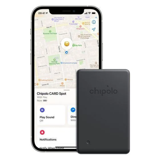 20241104144157_322ed812 Chipolo CARD Spot Apple Find My Μαύρο Επαναφορτιζόμενο - Image 1