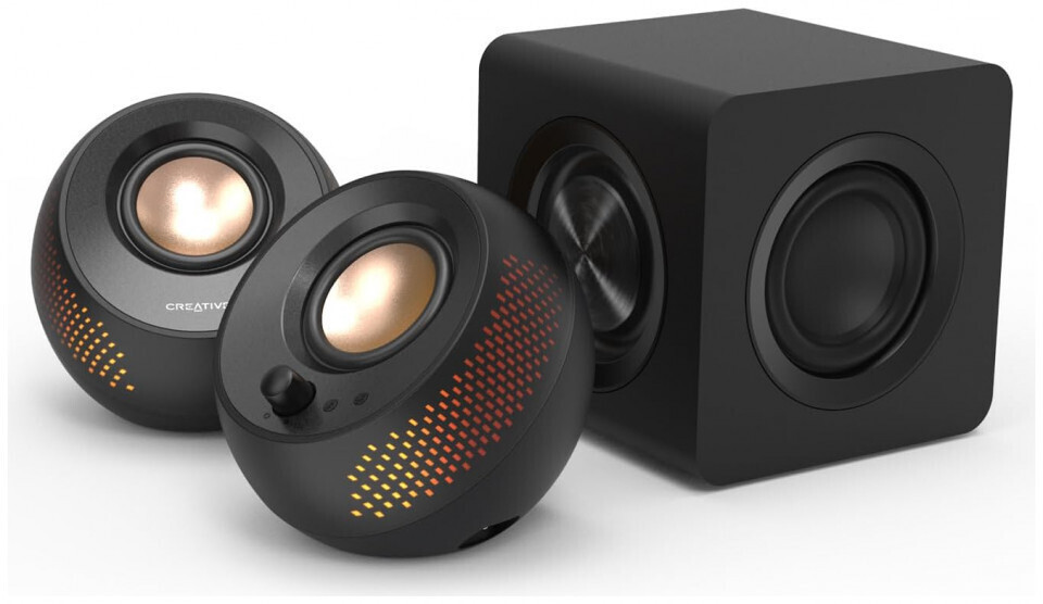 Creative Pebble X Plus Ηχεία Υπολογιστή 2.1 με RGB Φωτισμό και Bluetooth Ισχύος 30W σε Μαύρο Χρώμα