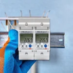 Qoltec 50882 Single Phase Electronic Energy Consumption Meter Din Rail Wi-fi Tuya 230v Lcd