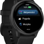 Garmin Vivoactive 6 Aluminium 42mm Αδιάβροχο Smartwatch με Παλμογράφο (Slate with Black Band)