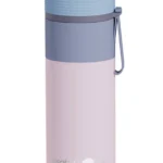 Asobu Μπουκάλι Θερμός Ανοξείδωτο 600ml Ροζ με Καλαμάκι