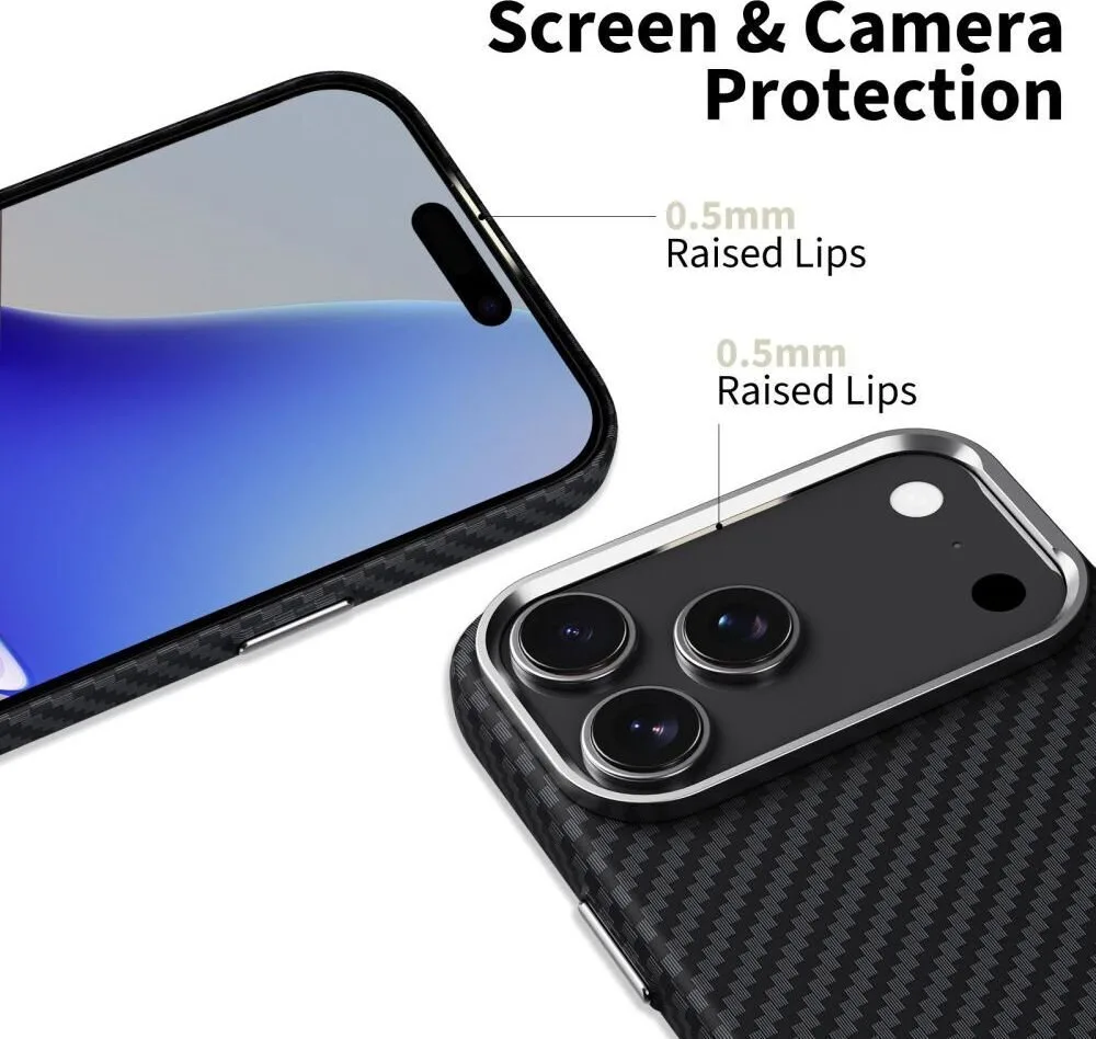 20250908103316_f6fbf1ce Tech-Protect Ion Carbon Back Cover Πλαστικό Ασημί (iPhone 17 Pro) 28415-0 - Image 1