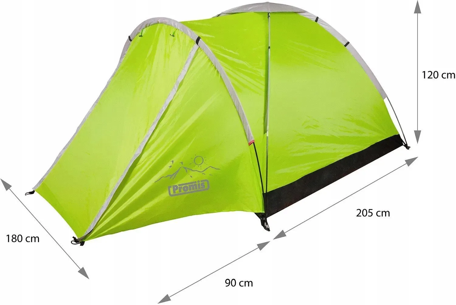 20251010101847_3cbc81dc Promis Alpenair Pro Σκηνή Camping Igloo Πράσινη για 3 Άτομα 200x200εκ. - Image 1