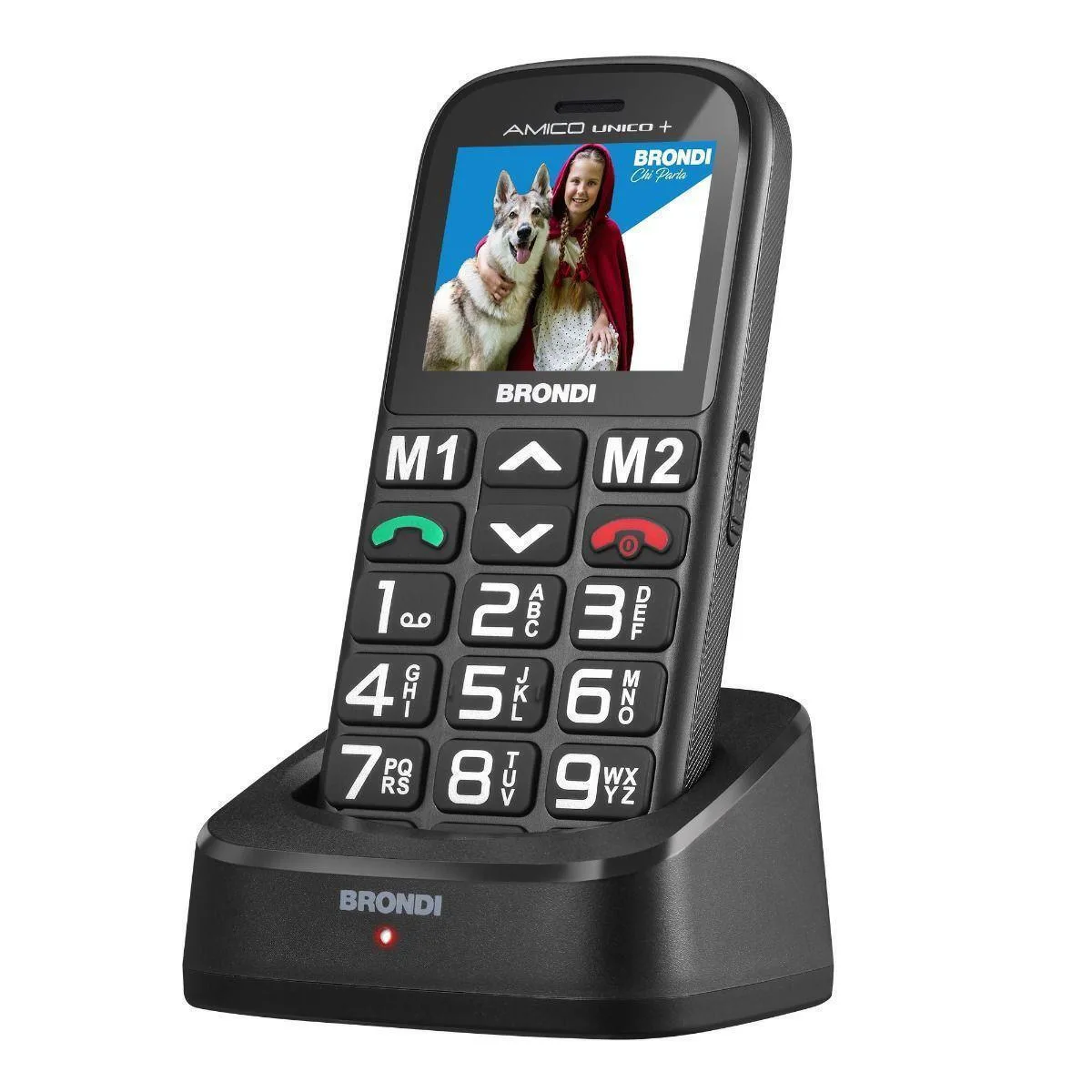 20251121094042_6c9e9f6a Brondi Amico Unico+ Dual SIM Κινητό με Μεγάλα Κουμπιά Μαύρο - Image 1