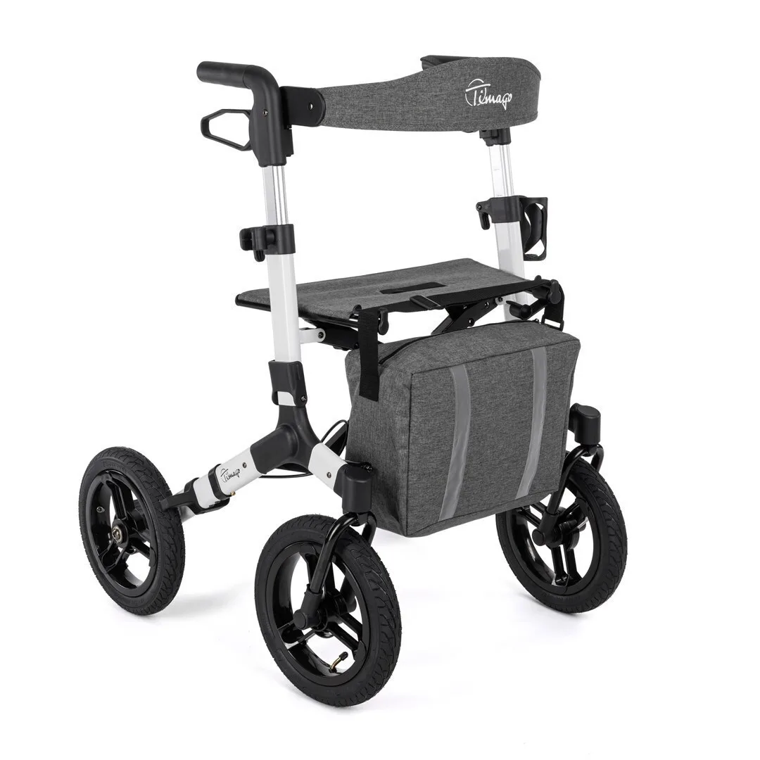 20251218165035_timago_peripatitiras_rollator_asimi Timago Περιπατητήρας Rollator Ασημί - Image 1