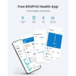 Renpho Έξυπνο Σχοινάκι Γυμναστικής Smart Cordless & Jump Rope 2-in-1 Health App 3 Fitness Modes Lcd Display Non-slip Adjustable 3m Q008-bk