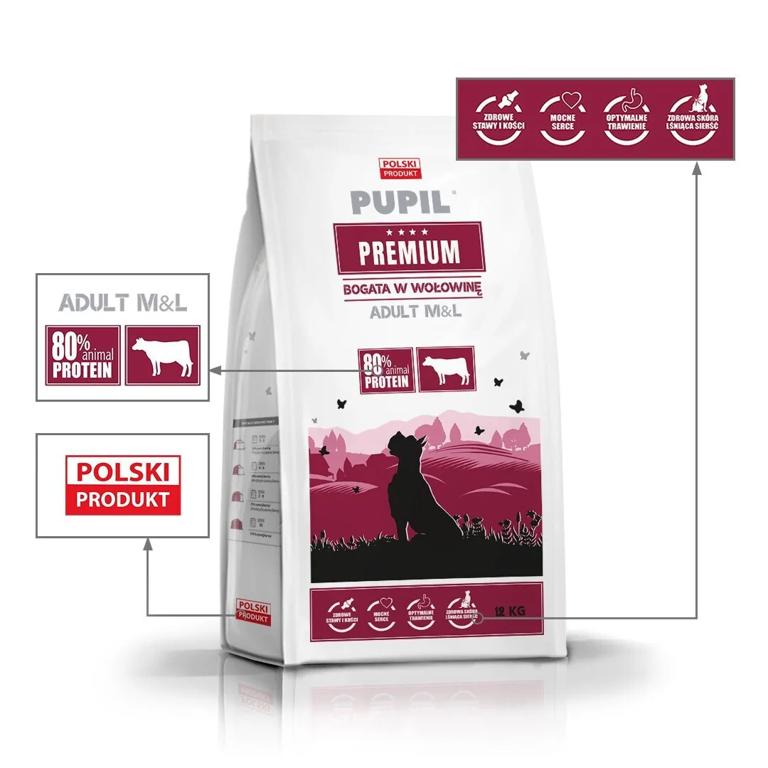 20260216165929_4f0e228d Dog Food 12kg Ξηρά Τροφή Σκύλων Μεσαίων & Μεγαλόσωμων Φυλών με Βοδινό - Image 1