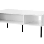 Ορθογώνιο Τραπεζάκι Σαλονιού Ξύλινο White Matte Μ110xΠ60xΥ40εκ.