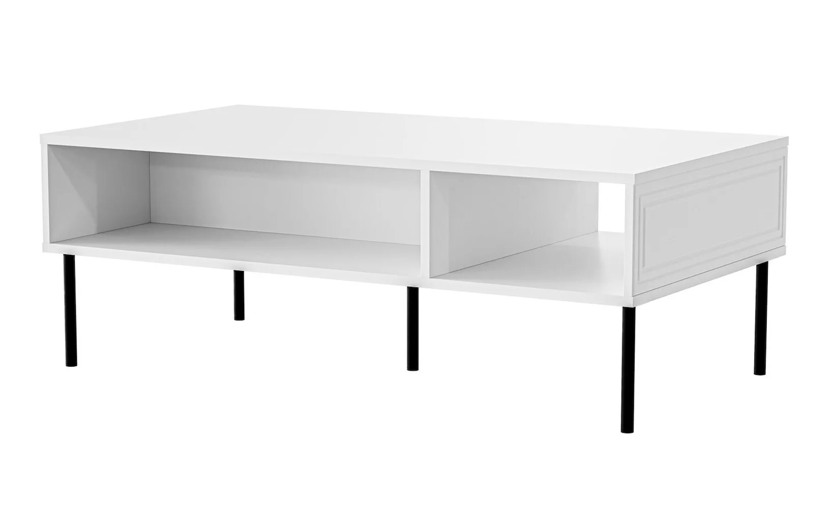 20260220135859_orthogonio_trapezaki_saloniou_xylino_white_matte_m110xp60xy40ek Ορθογώνιο Τραπεζάκι Σαλονιού Ξύλινο White Matte Μ110xΠ60xΥ40εκ. - Image 1