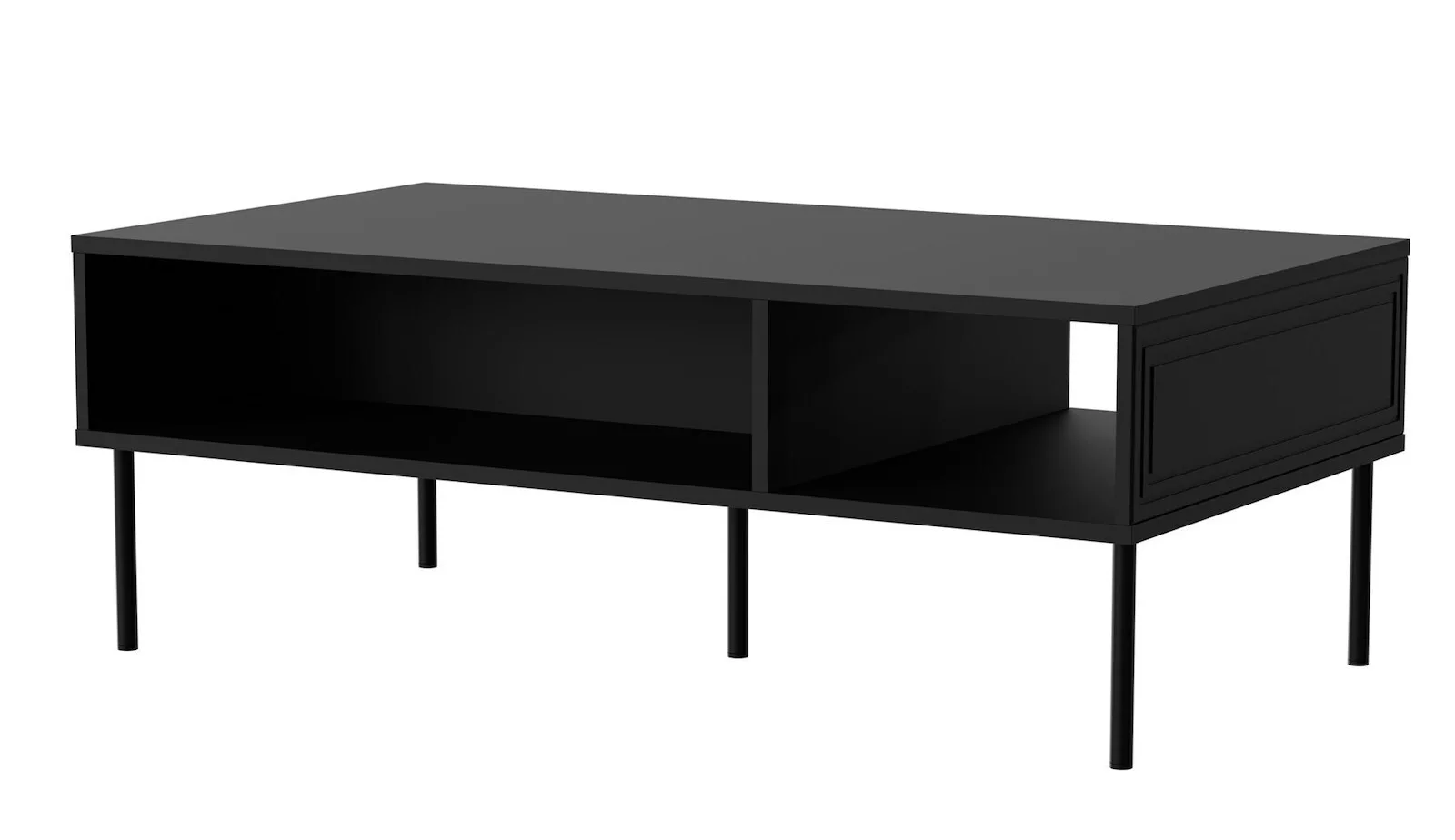 20260220135903_orthogonio_trapezaki_saloniou_palazzo_xylino_matte_black_400029_m110xp60xy40ek Ορθογώνιο Τραπεζάκι Σαλονιού Palazzo Ξύλινο Matte Black 400029 Μ110xΠ60xΥ40εκ. - Image 1
