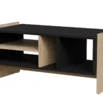 Ορθογώνιο Τραπεζάκι Σαλονιού Porto Ξύλινο Oak-black 473530 Μ100xΠ50xΥ46εκ.