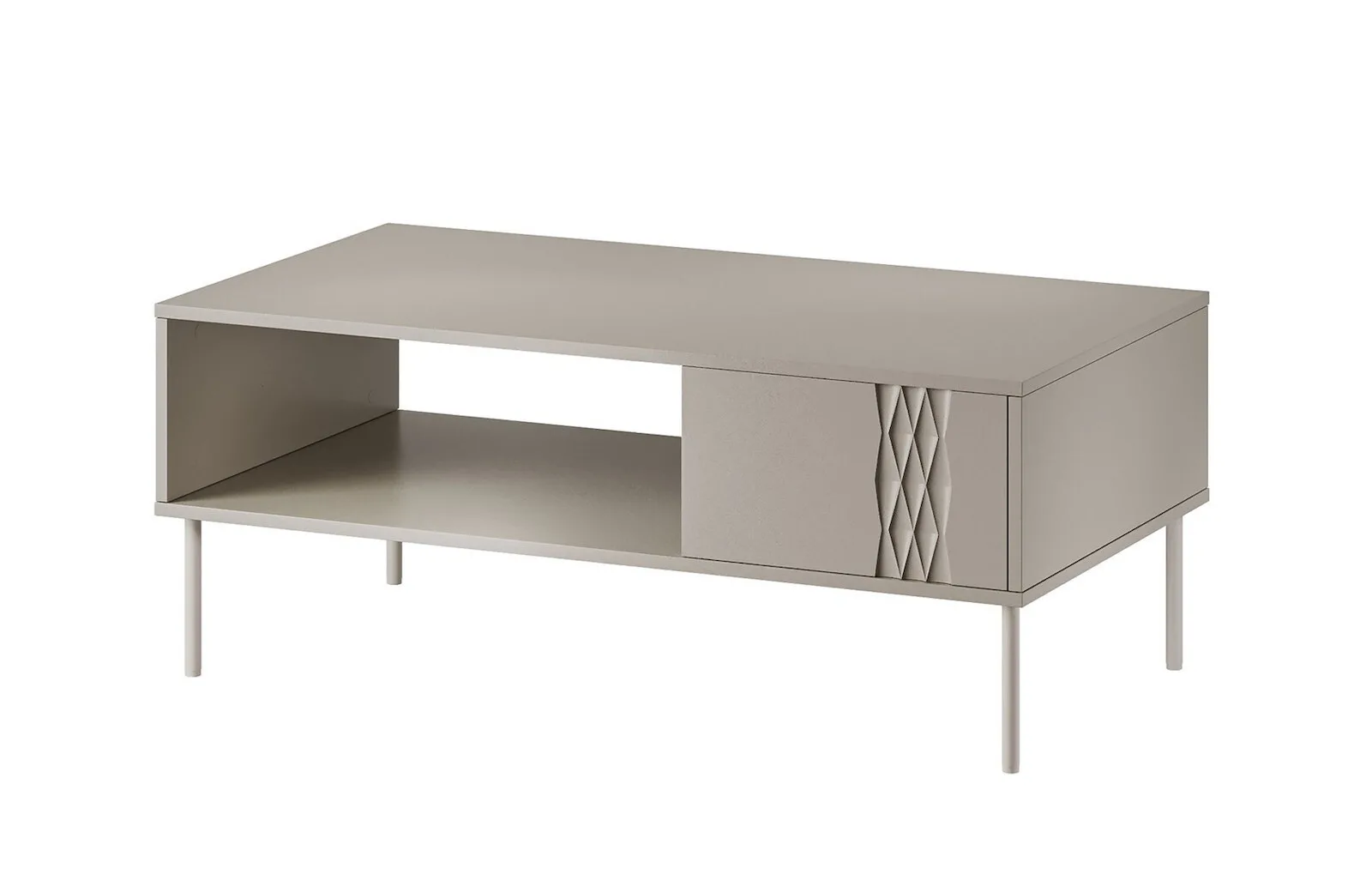 20260304142643_orthogonio_trapezaki_saloniou_tresse_xylino_cashmere_matt_m110xp60xy40ek Ορθογώνιο Τραπεζάκι Σαλονιού Tresse Ξύλινο Cashmere Matt Μ110xΠ60xΥ40εκ. - Image 1