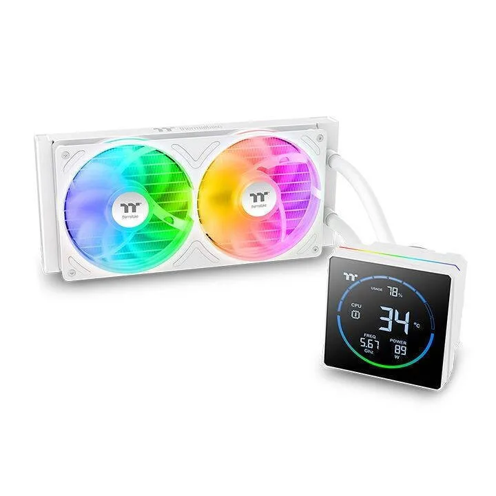 20260318154205_13449d2b Thermaltake TH240-S V3 ARGB Sync (v3) Υδρόψυξη Επεξεργαστή Διπλού Ανεμιστήρα 120mm για Socket AM4/AM5/1700/1200/115x Λευκή - Image 1