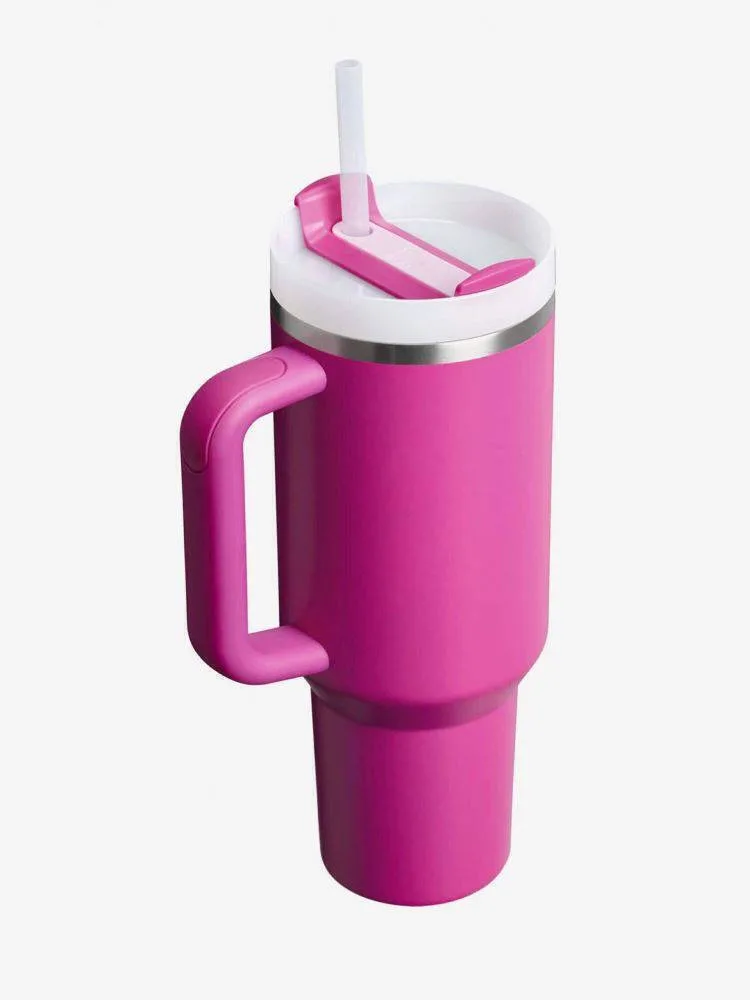 20260319111428_ec0f163f Stanley Quencher H2.0 FlowState Handled Tumbler Θερμός Ανοξείδωτο BPA Free 1.18lt Violet Blossom με Καλαμάκι και Λαβή 13230-064 - Image 1